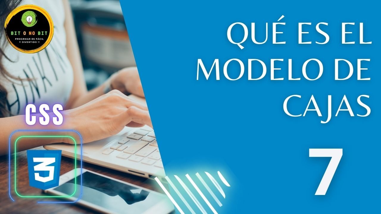 Imagen de fondo azul con manos de mujer en un teclado y el título del vídeo