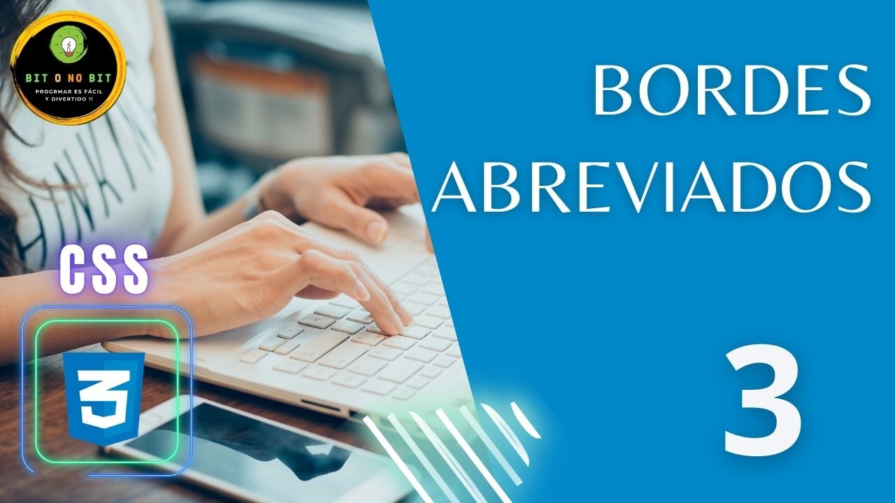 Imagen de fondo azul con manos de mujer en un teclado y el título del vídeo