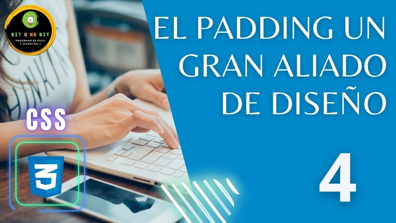 Imagen de fondo azul con manos de mujer en un teclado y el título del vídeo