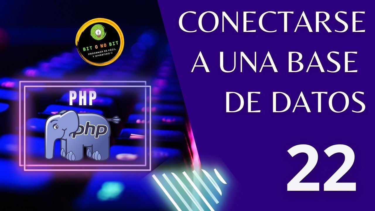 Imagen de un teclado retroiluminado y el logo de PHP con tonalidades violetas