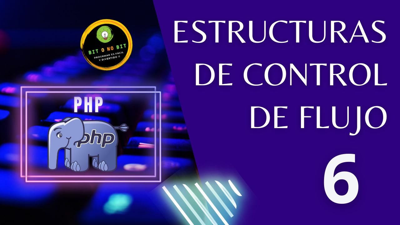 Imagen de un teclado retroiluminado y el logo de PHP con tonalidades violetas