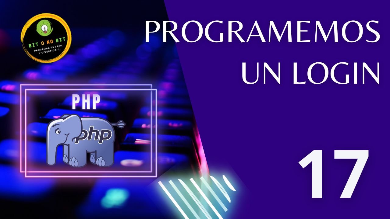 Imagen de un teclado retroiluminado y el logo de PHP con tonalidades violetas